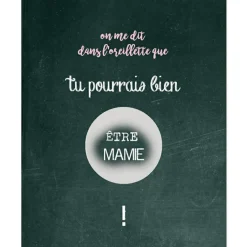 Outlet Carte à gratter Annonce de grossesse Chalkboard Mamie (8 x 10 cm) Annonce De Grossesse