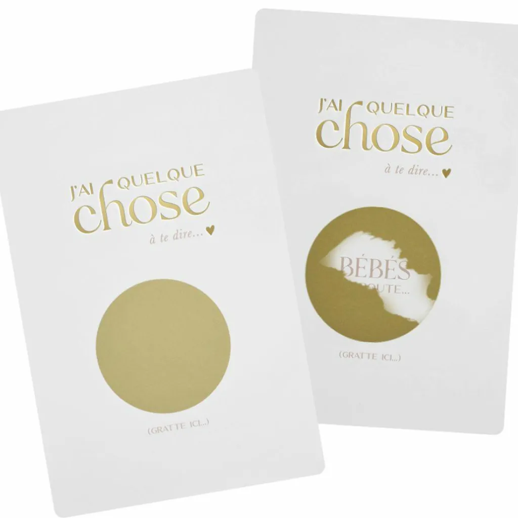 Discount Carte annonce à gratter Bébés en route (jumeaux, triplés...) Annonce De Grossesse