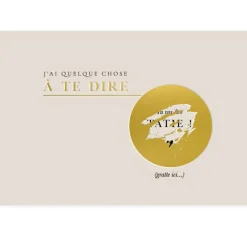 Zakuw Carte annonce à gratter Tu vas être tatie