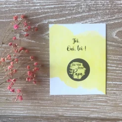 Hot Carte annonce de grossesse à gratter papa Toi, oui, toi ! (8 x 10 cm) Annonce De Grossesse