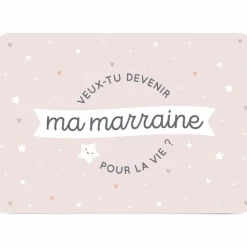 Discount Carte demande Veux-tu devenir ma marraine Cadeaux Parrain / Marraine