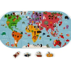 Janod Carte des explorateurs du bain