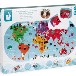 Janod Carte des explorateurs du bain