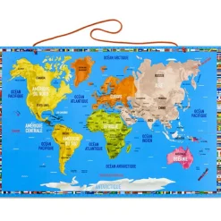 Discount Carte du monde magnétique Recto Verso Jeu Magnétique