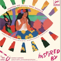Djeco Cartes à peindre Inspired by Paul Gauguin