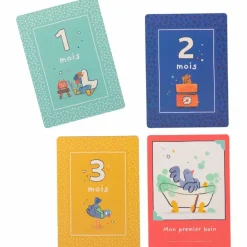 Clearance Cartes Mes 12 premiers mois Puce et Pilou Cartes Étapes De Bébé