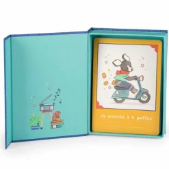 Clearance Cartes Mes 12 premiers mois Puce et Pilou Cartes Étapes De Bébé