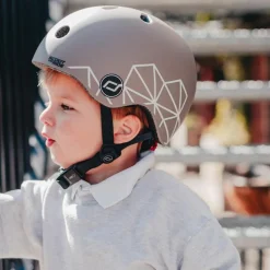 New Casque Brown Lines XXS (45-51 cm) Enfant Casque Enfant