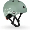 Enfant Scoot and ride Casque Green Lines XXS (45-51 cm)