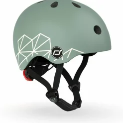 Enfant Scoot and ride Casque Green Lines XXS (45-51 cm)