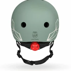 Enfant Scoot and ride Casque Green Lines XXS (45-51 cm)