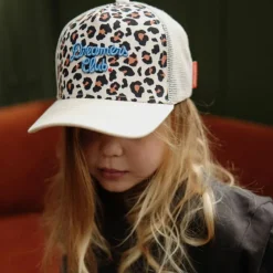 Hello Hossy Casquette Léopard Dreamers Club Bleu (2-5 ans)