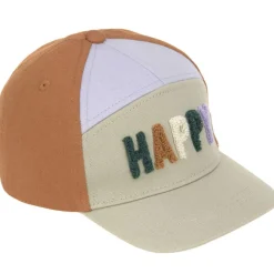 Sale Casquette visière courbée Happy kaki clair-caramel (1-2 ans) Chapeau / Casquette