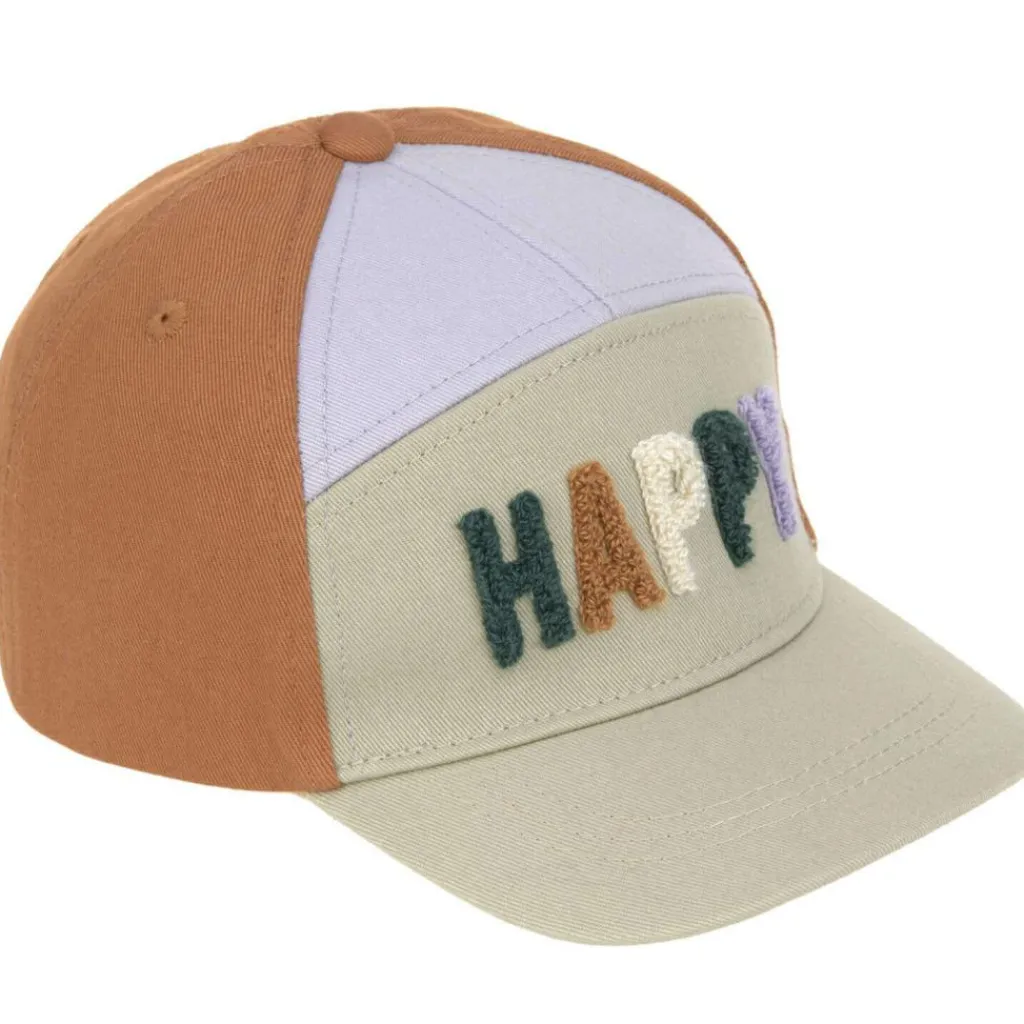 Sale Casquette visière courbée Happy kaki clair-caramel (1-2 ans) Chapeau / Casquette