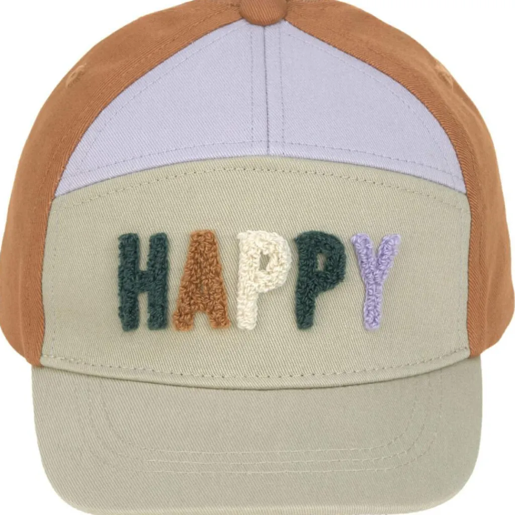 Sale Casquette visière courbée Happy kaki clair-caramel (1-2 ans) Chapeau / Casquette