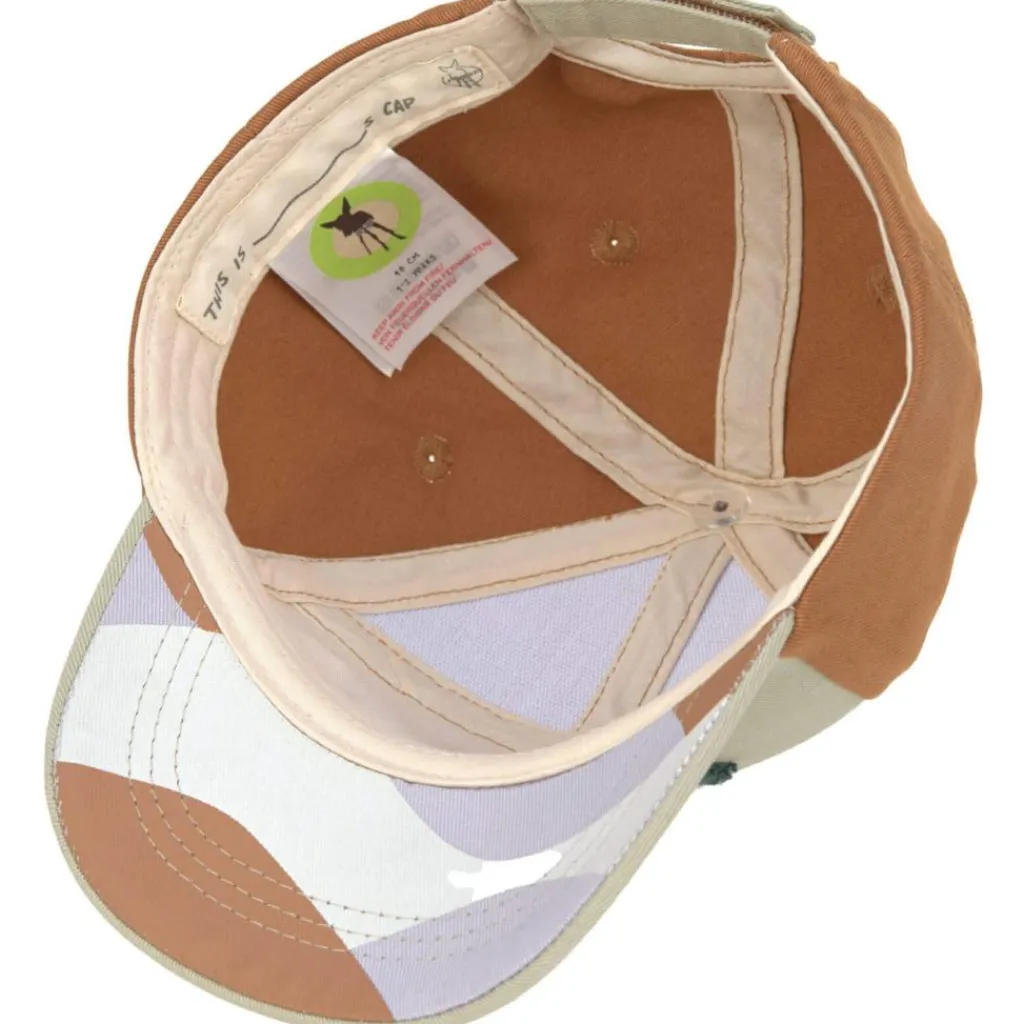 Sale Casquette visière courbée Happy kaki clair-caramel (1-2 ans) Chapeau / Casquette