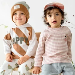 Lässig Casquette visière plate Cerise lilas-pêche (1-2 ans)