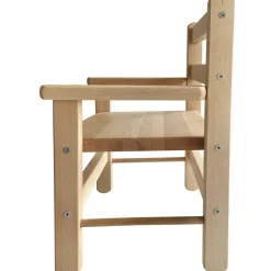 Combelle Chaise avec accoudoirs Juliette vernis naturel