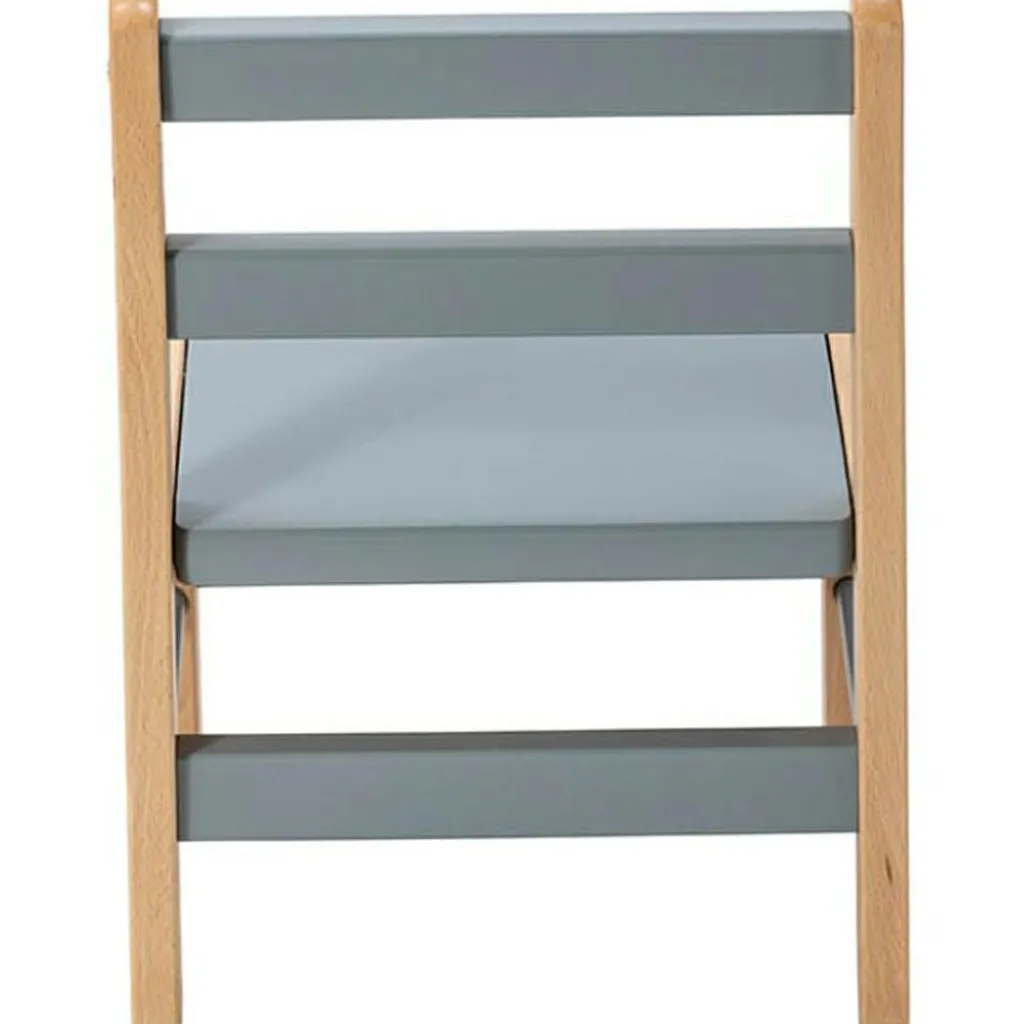 Sale Chaise basse en bois Louise hybride bleu gris Chaise