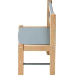 Sale Chaise basse en bois Louise hybride bleu gris Chaise