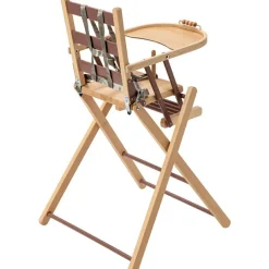 Combelle Chaise haute extra pliante Sarah hybride vieux rose