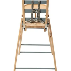 Combelle Chaise haute extra pliante Sarah hybride bleu gris