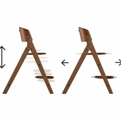 Cybex Chaise haute pliante Click&Fold All Natural Dark