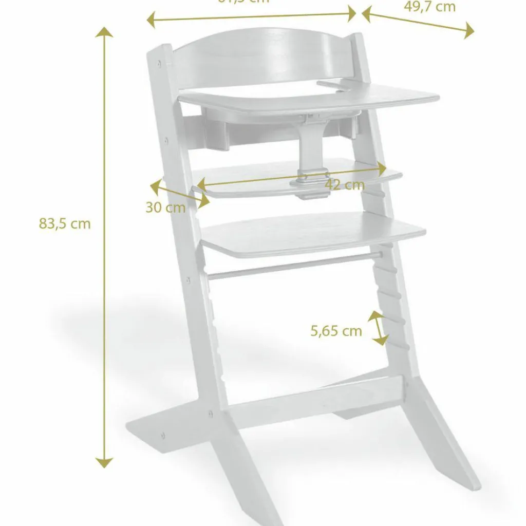 Geuther Chaise haute Syt évolutive blanche