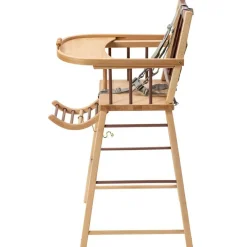 Combelle Chaise haute traditionnelle André hybride vieux rose