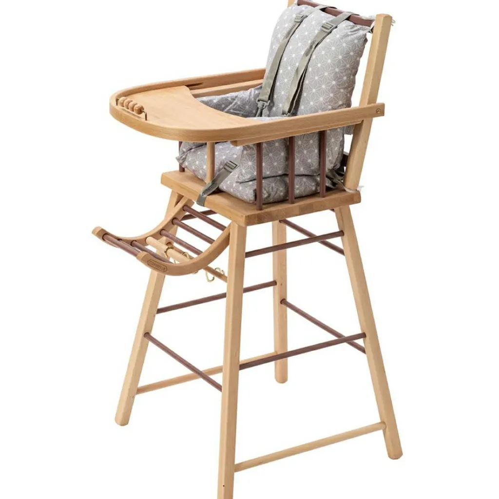 Combelle Chaise haute traditionnelle André hybride vieux rose