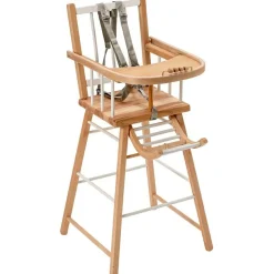 Combelle Chaise haute traditionnelle André hybride blanc