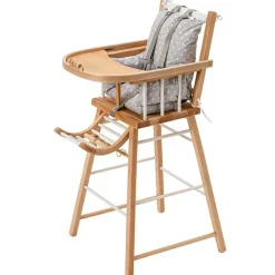 Combelle Chaise haute traditionnelle André hybride blanc