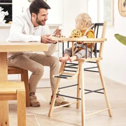 Sale Chaise haute traditionnelle André hybride anthracite Chaise Haute