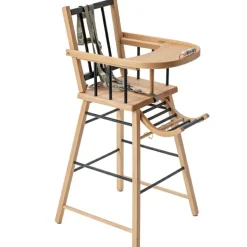 Sale Chaise haute traditionnelle André hybride anthracite Chaise Haute