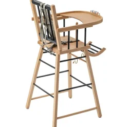 Sale Chaise haute traditionnelle André hybride anthracite Chaise Haute