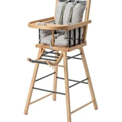 Sale Chaise haute traditionnelle André hybride anthracite Chaise Haute