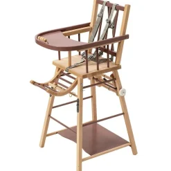 Combelle Chaise haute transformable Marcel hybride vieux rose