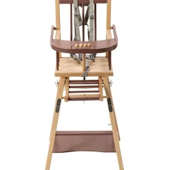 Combelle Chaise haute transformable Marcel hybride vieux rose