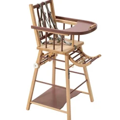 Combelle Chaise haute transformable Marcel hybride vieux rose