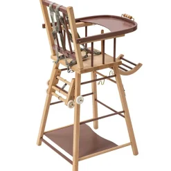 Combelle Chaise haute transformable Marcel hybride vieux rose