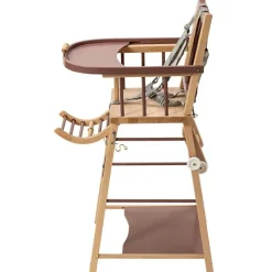 Combelle Chaise haute transformable Marcel hybride vieux rose