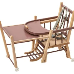 Combelle Chaise haute transformable Marcel hybride vieux rose