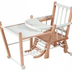 Discount Chaise haute transformable Marcel hybride blanc Chaise Haute