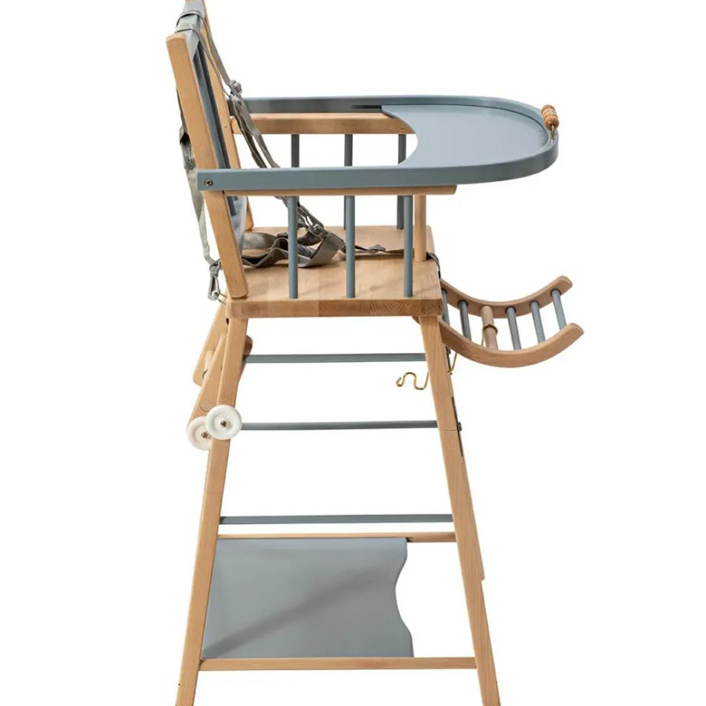 Best Chaise haute transformable Marcel hybride bleu gris Chaise Haute