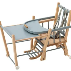 Best Chaise haute transformable Marcel hybride bleu gris Chaise Haute