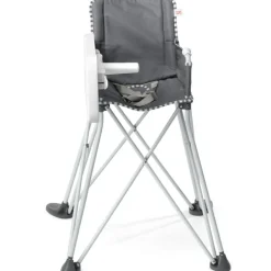 Best Chaise haute ultra compacte Pop'N Dine Gris - Reconditionné Chaise Haute