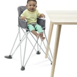 Best Chaise haute ultra compacte Pop'N Dine Gris - Reconditionné Chaise Haute