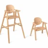 Nobodinoz Chaise haute évolutive en bois Growing green 3 en 1