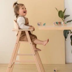 Nobodinoz Chaise haute évolutive en bois Growing green 3 en 1