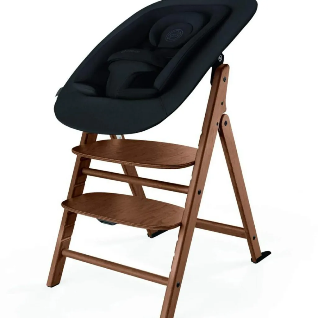 Cybex Chaise haute évolutive 4-en-1 Click&Fold All Natural Dark